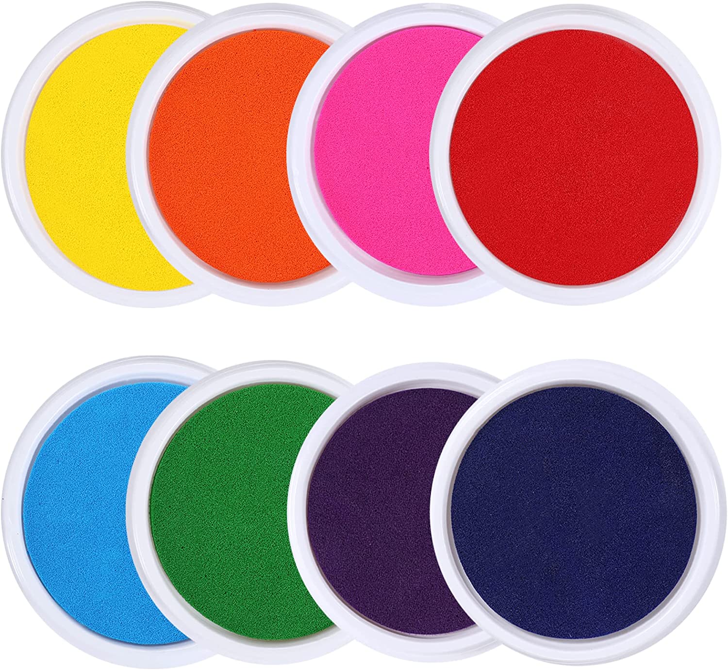 Fstaor 20 Colors Washable Ink Pads for Kids Rubber Stamps, Finger